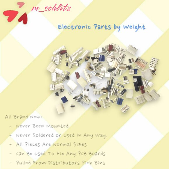 Assorted New Electronic Parts by Weight - Never Used, Various Sizes - Picture 4 of 5